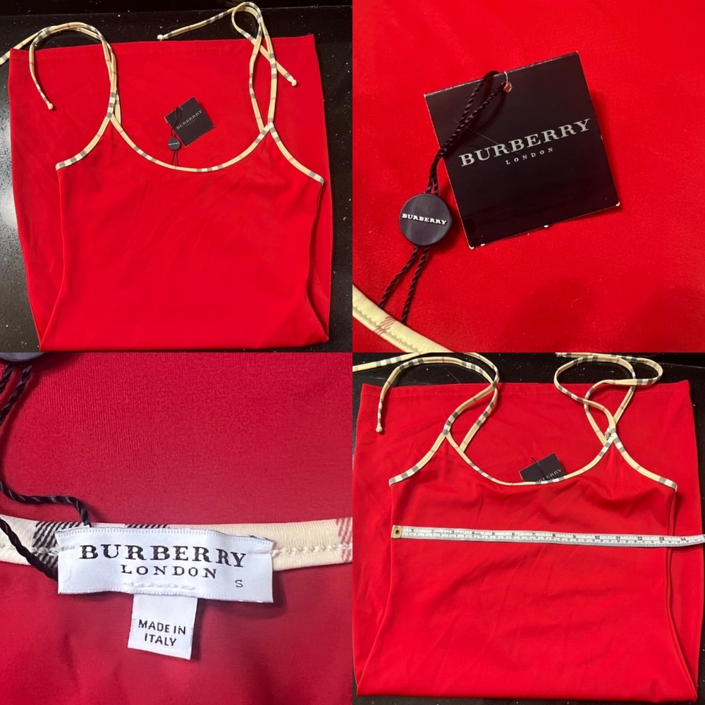Burberry red dress